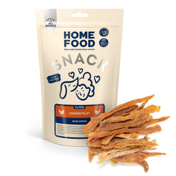 Лакомство для собак HOME FOOD Филе куриное, 80 г