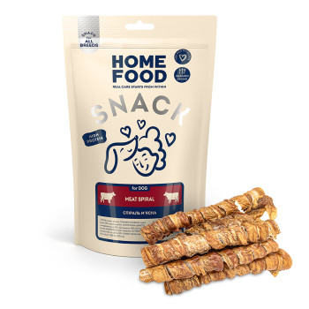Лакомство для собак HOME FOOD Спираль мясная, 40 г