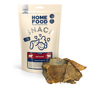 Лакомство для собак HOME FOOD Рубец говяжий, 80 г
