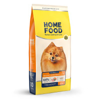 Сухий корм HOME FOOD здорова шкіра та блиск шерсті для дорослих собак малих порід Індичка та лосось Healthy Skin And Shiny Coat, 10 кг