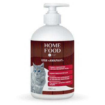 Фитомин для кошек HOME FOOD масло Амарант для восстановления в послеоперационный период, 480 мл