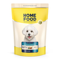 Гипоаллергенный сухой корм HOME FOOD для взрослых собак мелких пород Форель и рис Hypoallergenic, 1.6 кг
