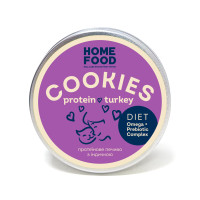 Протеїнове печиво з індичкою для котів HOME FOOD, 80 г