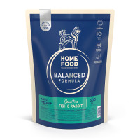 Сухой корм HOME FOOD для взрослых собак средних пород с чувствительным пищеварением Рыба и кролик Sensitive Balanced Formula, 300 г