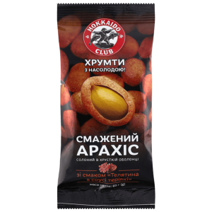Арахіс Hokkaido Сlub Смажений в соусі Теріякі 60 г