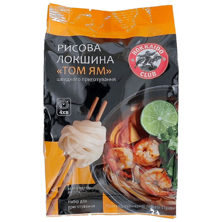 Вермішель Hokkaido Сlub Том Ям 80 г
