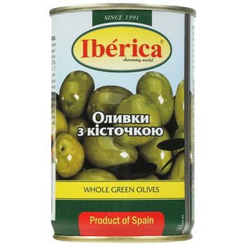 Оливки Iberica з кісточкою 300 г