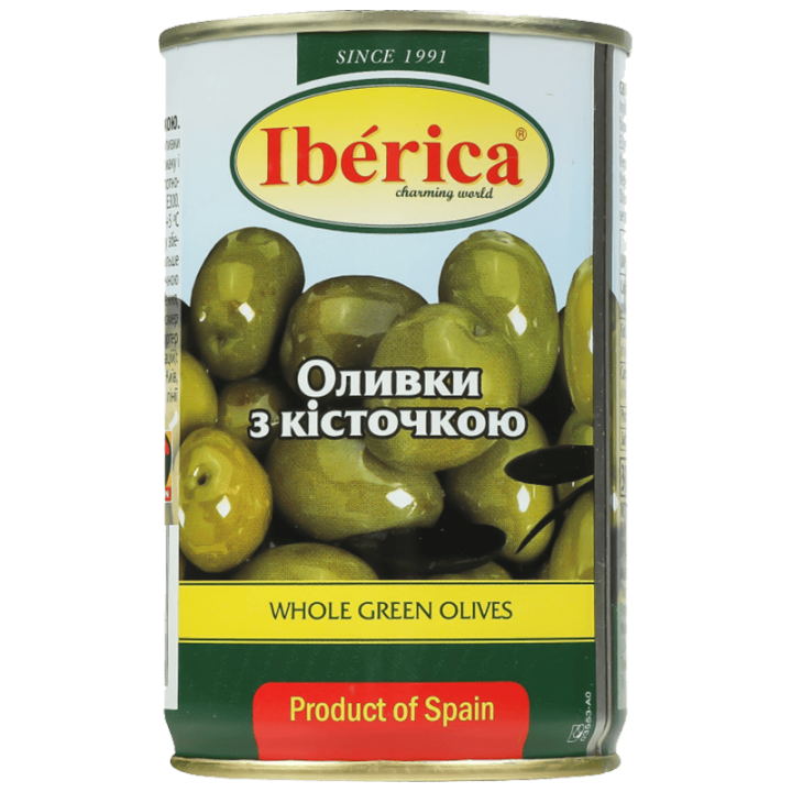 Оливки Iberica з кісточкою 300 г