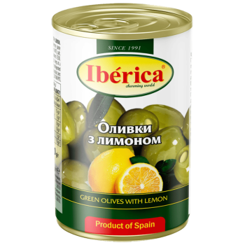 Оливки Iberica з лимоном 300 г