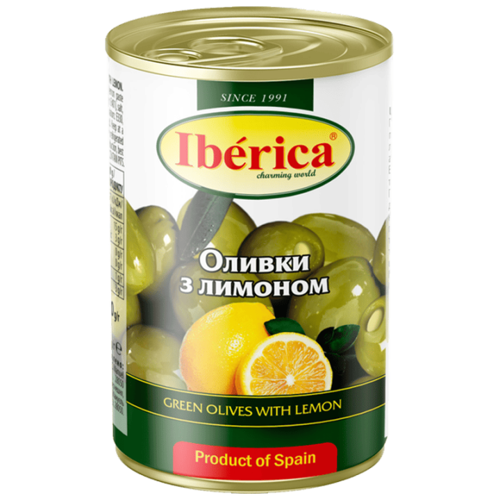 Оливки Iberica з лимоном 300 г