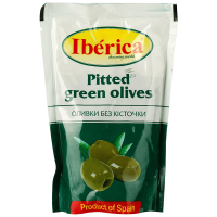 Оливки Iberica без кісточки в пакетах 170 г