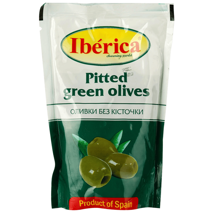 Оливки Iberica без кісточки в пакетах 170 г