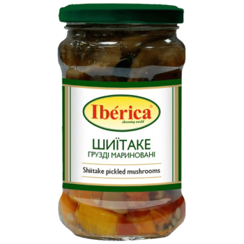 Гриби грузді (шиітаке) Iberica мариновані с/б 314 мл