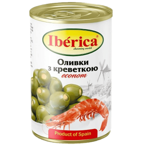 Оливки Iberica econ з креветками 280 г