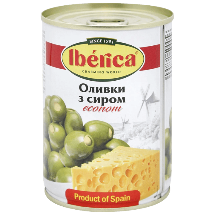 Оливки Iberica econ з сиром 280 г