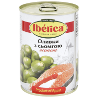 Оливки Iberica econ з сьомгою  280 г