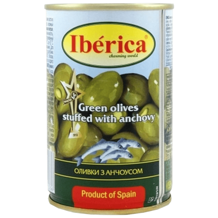 Оливки Iberica з анчоусом 300 г