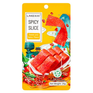 Снек Латяо Lakexixi Spicy Slice сладко-острые полоски, 26 г