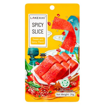 Снек Латяо Lakexixi Spicy Slice сладко-острые полоски, 26 г