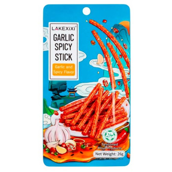Снек Латяо Lakexixi Garlic Spicy Stick чесночно-острые палочки, 26 г