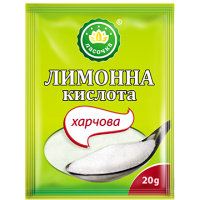 Лимонная кислота "Ласочка" пищевая 20 г (4820043250936)