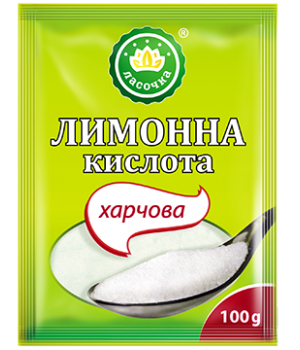 Лимонная кислота "Ласочка" пищевая 100 г (4820043250981)