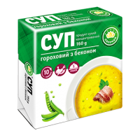 Суп в брикете "Ласочка" Гороховый с беконом 160 г