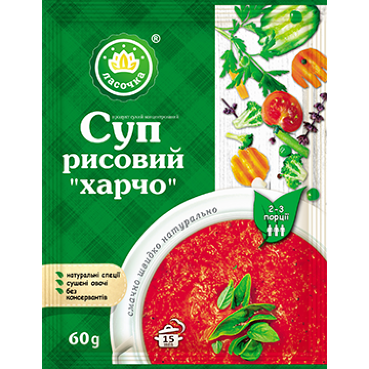Суп "Ласочка" Рисовый харчо (пакет) 60 г (4820043250417)