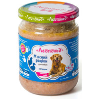 Консервы для собак Леопольд Мясной рацион с птицей 460г (4820185490825)