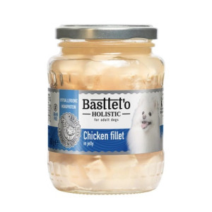 Вологий корм Basttet`O Holistic Шматочки філе курки в желе для собак 360г