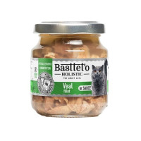 Вологий корм Basttet`O Holistic Шматочки філе телятини в соусі для котів 130г