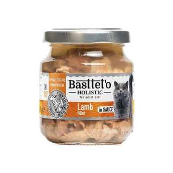 Влажный корм Basttet`O Holistic Кусочки филе ягненка в соусе для кошек 130г