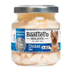 Вологий корм Basttet`O Holistic Шматочки філе курки в желе для собак 130г