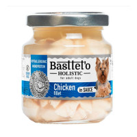 Вологий корм Basttet`O Holistic Шматочки філе курки в соусі для собак 130г
