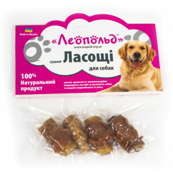 Лакомства Леопольд Рулетики с мясом индейки сушеные 4 шт.