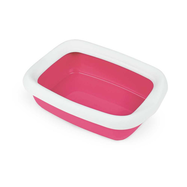 Туалет для кошек с рамкой MPS BETA SMALL RED, 43х31х12 см