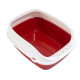 Туалет для кішок з рамкою MPS BETA PLUS MAXI RED, 49x39x17 см