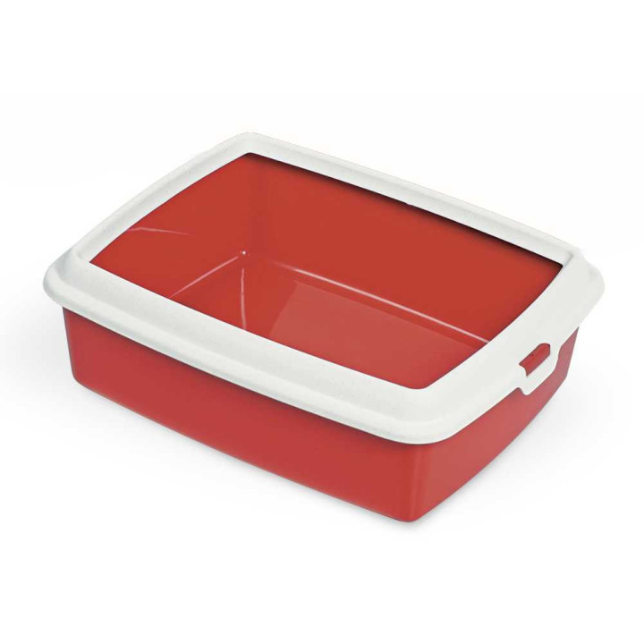 Туалет для кошек с рамкой MPS HYDRA MAXI RED, 50x40x16,5 см