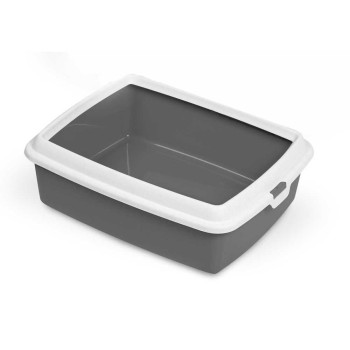 Туалет для кошек с рамкой MPS HYDRA MAXI GREY, 50x40x16,5 см