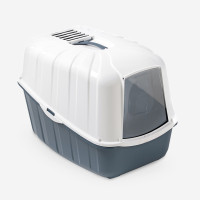 Туалет-бокс для кошек с фильтром MPS KOMODA DARK BLUE, 54х39х40 см