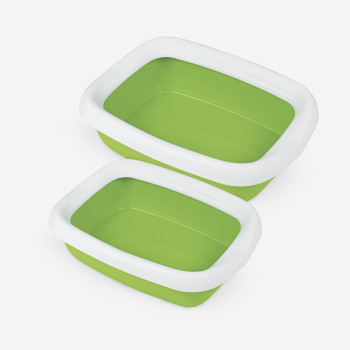 Туалет для кошек с рамкой MPS BETA MAXI GREEN, 49x39x13 см