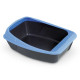 Туалет для кошек с рамкой MPS VIRGO DARK GREY/BLUE, 52х39х20 см