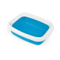 Туалет для кішок з рамкою MPS BETA SMALL BLUE, 43х31х12 см