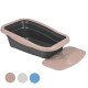 Туалет для кошек с рамкой и ковриком MPS NELLA KIT, 58x37,5x18 см