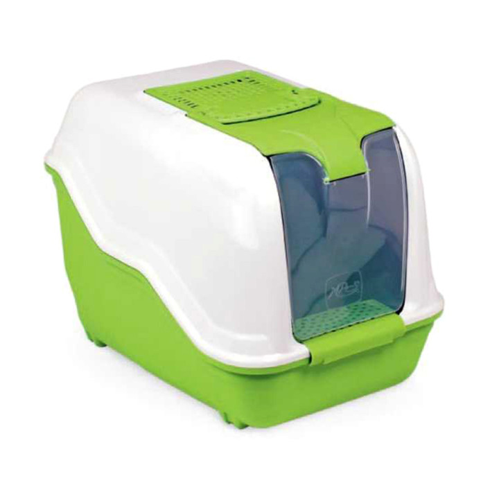 Туалет-бокс для кошек с фильтром MPS NETTA MAXI GREEN, 66x49x50 см