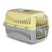 Переноска Bergamo Gipsy 2 large Yellow, пластикові дверцята, 58х38х38h см