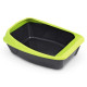 Туалет для кошек с рамкой MPS VIRGO DARK GREY/GREEN, 52х39х20 см
