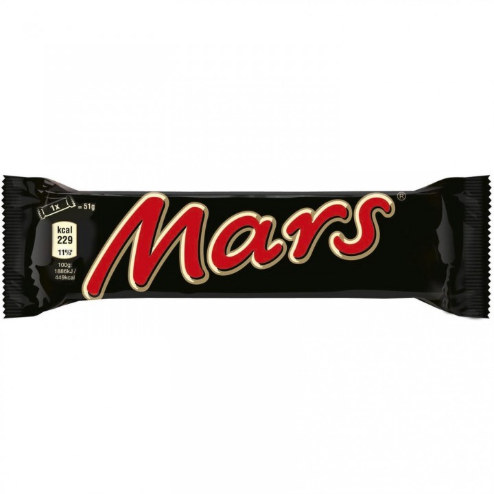Батончик Mars с нугой и карамелью в молочном шоколаде 51 г (5000159502931)