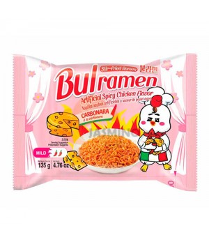 Локшина швидкого приготування Samyang Bulramen Spicy зі смаком курки в соусі карбонара, 135г (90721)