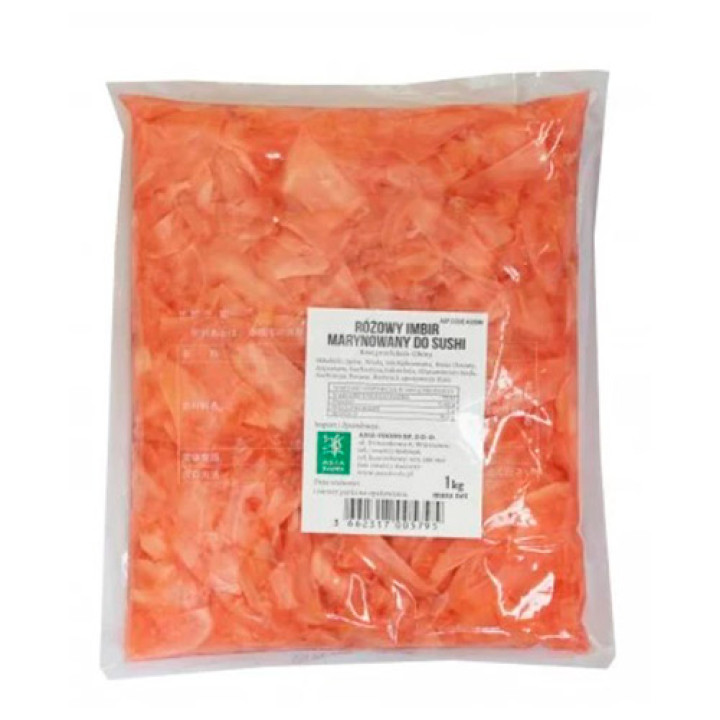 Маринованный имбирь розовый Asia-Foods, 1 кг